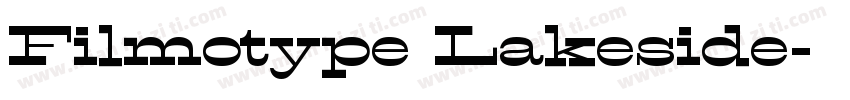 Filmotype Lakeside字体转换